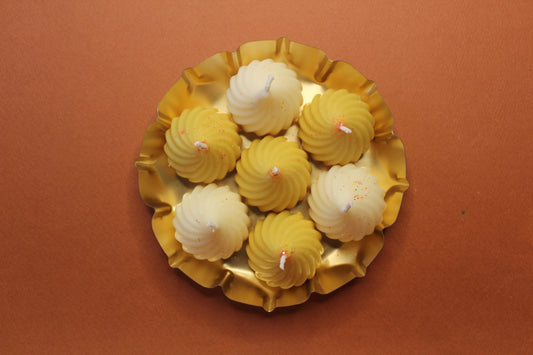 Modak Candles - Cinnamon and Vanilla- Pack of 4