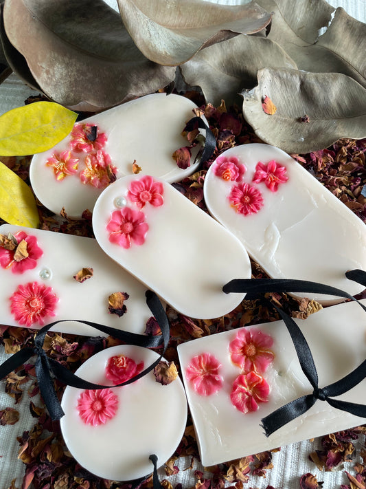 Roses and Peonies wax tablet